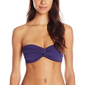 Norma Kamali Johnny D Bikini Bandeau Bra Midnight